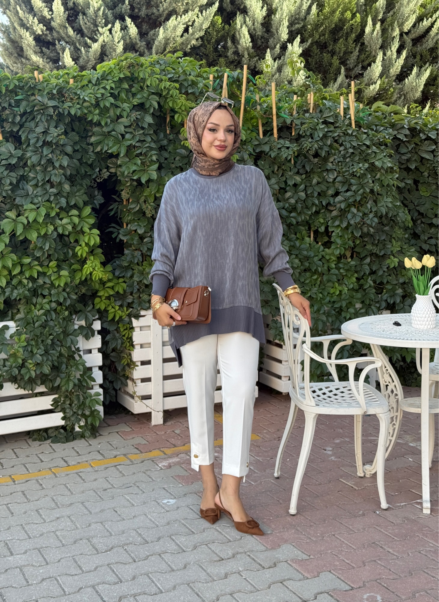 NUSS İPEK QUPRA BLUZ